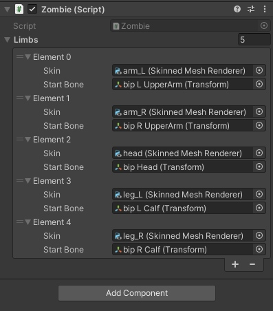 Zombie component