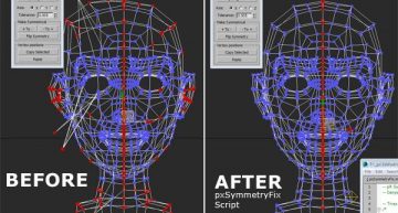 Fix Non-Symmetrical Vertices of 3Ds Max Mesh to use with Symmetry Tool (SCRIPT: pXSymmetryTool)