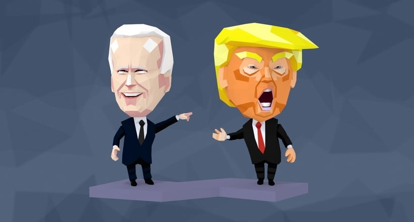 Free 3d Models Of Donald Trump And Joe Biden In Low Poly Style For 2020 Elections Denys Almaral